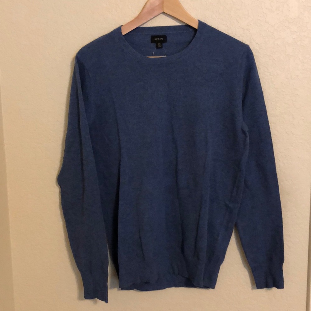 J.Crew Cotton Cashmere Pique Crewneck Sweater NWT